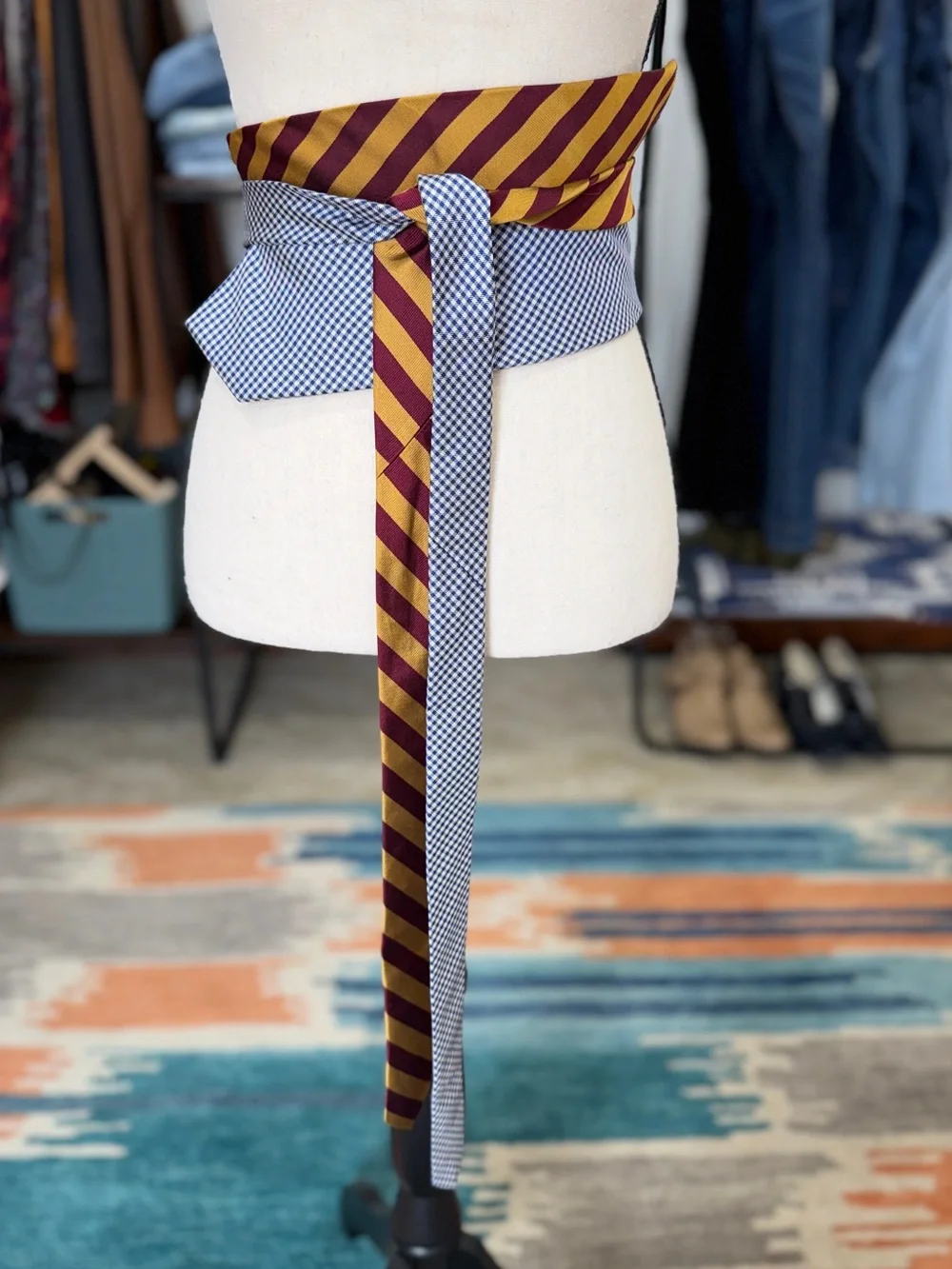 Tie Waist Belt Silk Ties Menswear